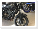 Yamaha MT07, Standrohr rechts stark verbogen